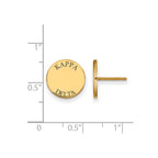 Sterling Silver Gold-plated LogoArt Kappa Delta Sorority Text Color Enamel Post Earrings