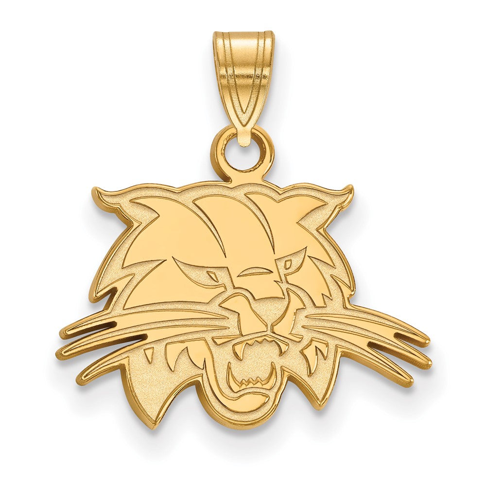 10k Gold LogoArt Ohio University Bobcat Small Pendant