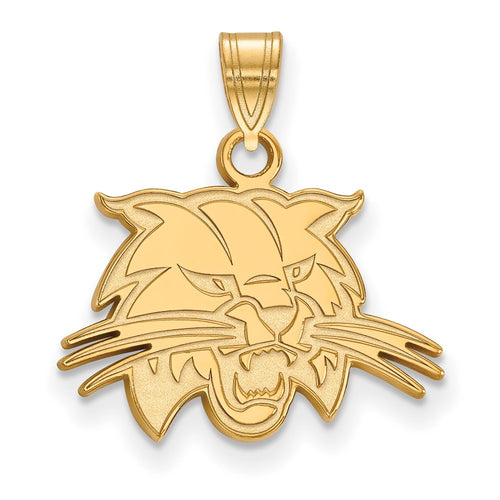 10k Gold LogoArt Ohio University Bobcat Small Pendant