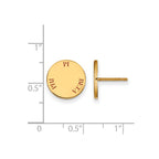 Sterling Silver Gold-plated LogoArt Pi Beta Phi Sorority Text Color Enamel Post Earrings