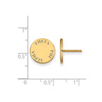 Sterling Silver Gold-plated LogoArt Theta Phi Alpha Sorority Text Color Enamel Post Earrings