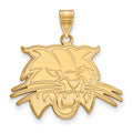 10k Gold LogoArt Ohio University Bobcat Large Pendant