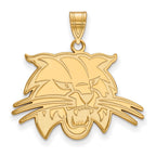 10k Gold LogoArt Ohio University Bobcat Large Pendant