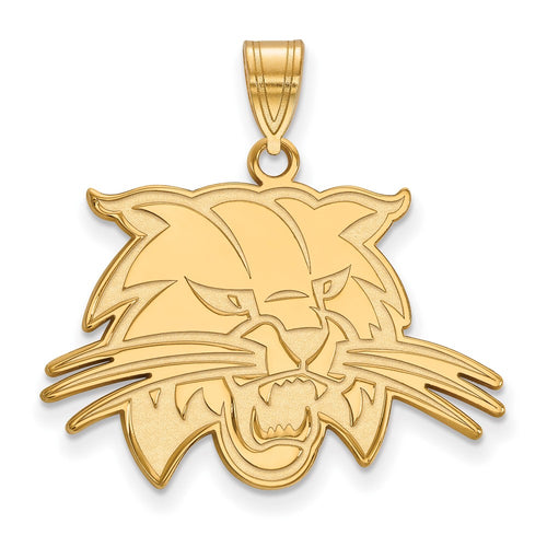 10k Gold LogoArt Ohio University Bobcat Large Pendant