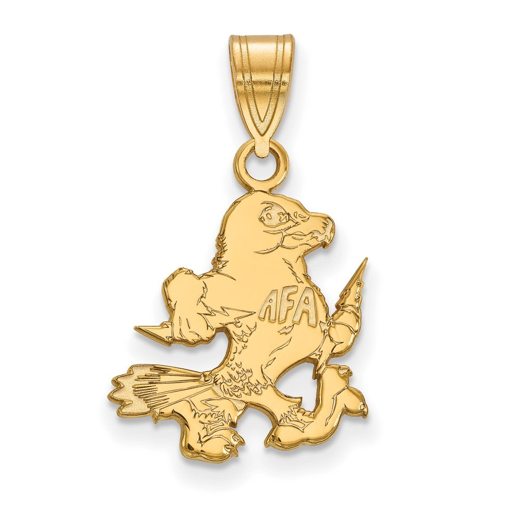 14k Gold LogoArt United States Air Force Academy Falcon Medium Pendant
