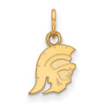 Sterling Silver Gold-plated University of Southern California Trojan Extra Small Pendant