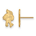 14k Gold LogoArt Iowa State University Cardinal Small Post Earrings