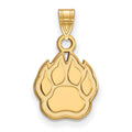 10k Gold LogoArt Northern Illinois University Paw Small Pendant
