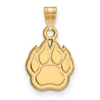 10k Gold LogoArt Northern Illinois University Paw Small Pendant