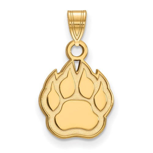 10k Gold LogoArt Northern Illinois University Paw Small Pendant