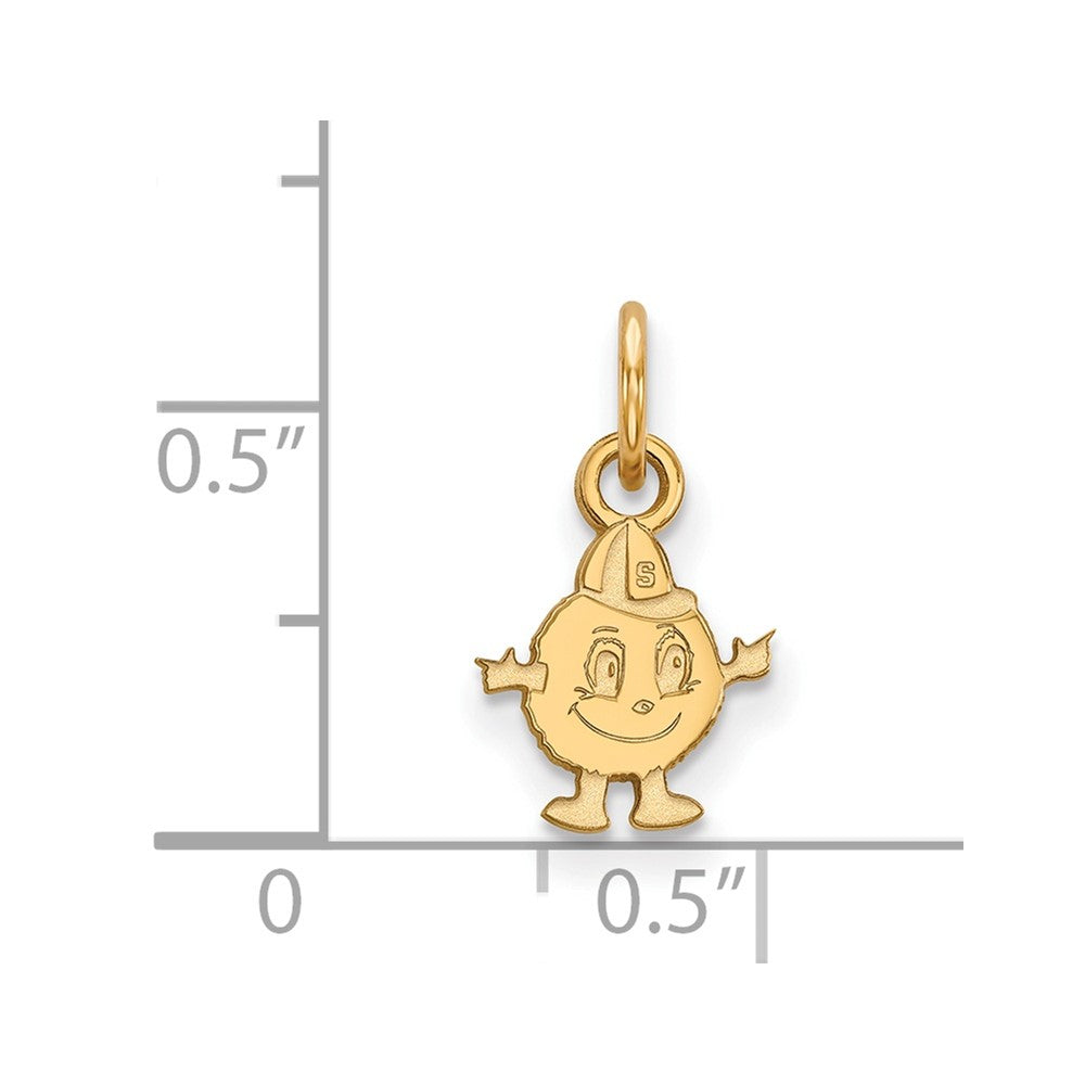 10k Gold LogoArt Syracuse University Mascot Extra Small Pendant