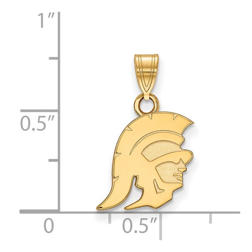 10k Gold University of Southern California Trojan Small Pendant