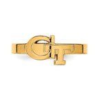 Sterling Silver Gold-plated LogoArt Georgia Institute of Technology G-T Toe Ring