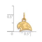 10k Gold LogoArt Miami University Ohio Redhawk Extra Small Pendant