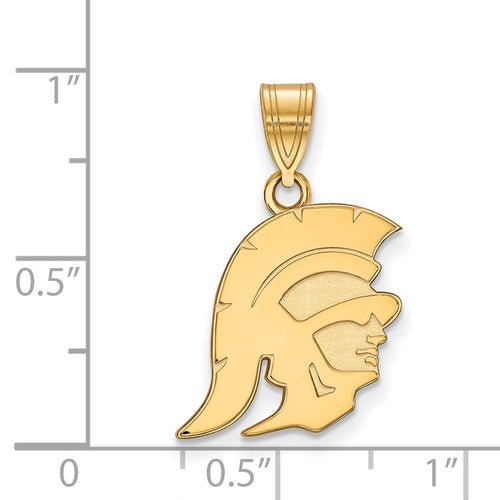 10k Gold University of Southern California Trojan Medium Pendant