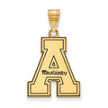 Sterling Silver Gold-plated LogoArt Appalachian State University Enameled Large Pendant