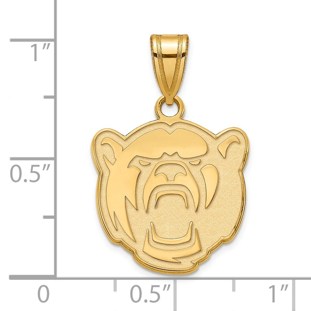Sterling Silver Gold-plated LogoArt Baylor University Medium Pendant