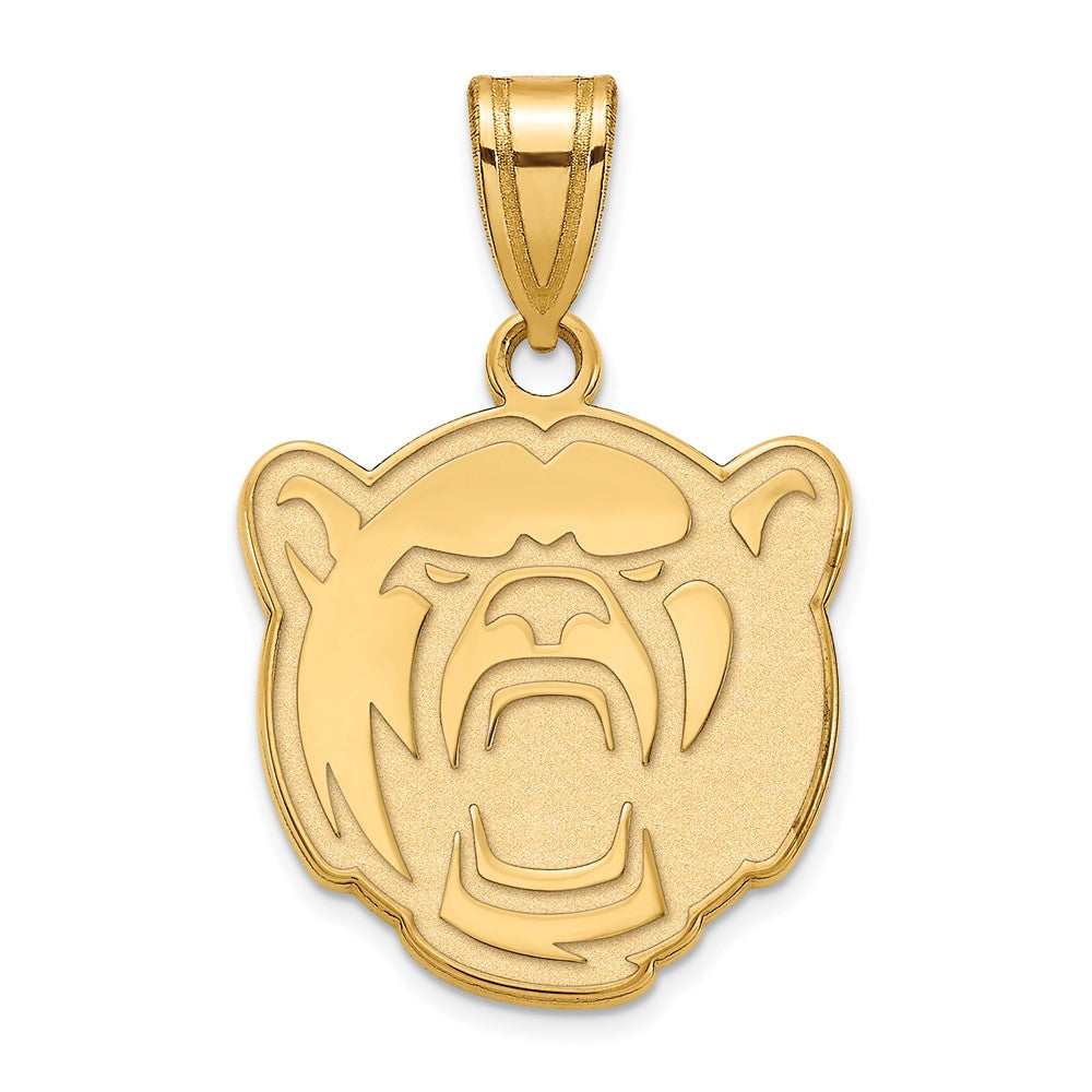 Sterling Silver Gold-plated LogoArt Baylor University Medium Pendant
