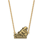 Sterling Silver Gold-plated LogoArt Coastal Carolina University Chanticleers Large Enameled Pendant 18 inch Necklace