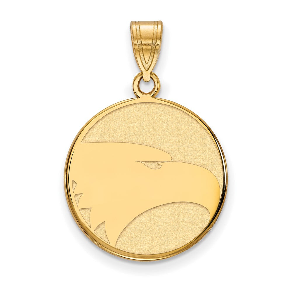 Sterling Silver Gold-plated LogoArt Georgia Southern University Eagle Large Pendant