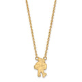 14k Gold LogoArt Iowa State University Cardinal Large Pendant 18 inch Necklace