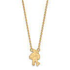 14k Gold LogoArt Iowa State University Cardinal Large Pendant 18 inch Necklace
