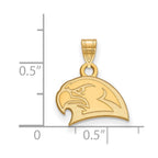 10k Gold LogoArt Miami University Ohio Redhawk Small Pendant