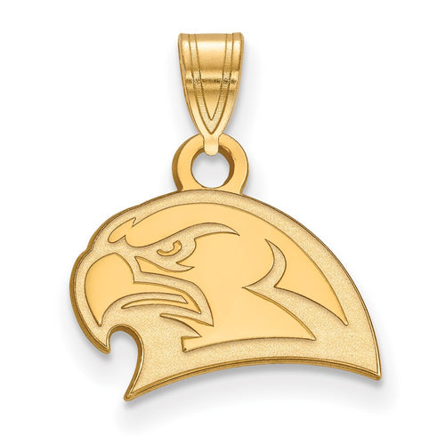10k Gold LogoArt Miami University Ohio Redhawk Small Pendant