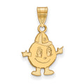 Sterling Silver Gold-plated LogoArt Syracuse University Mascot Medium Pendant