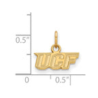 10k Gold LogoArt University of Central Florida U-C-F Extra Small Pendant