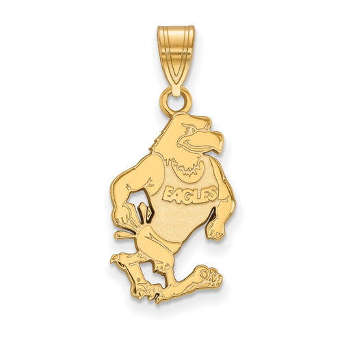 10k Gold LogoArt Georgia Southern University Eagle Large Pendant