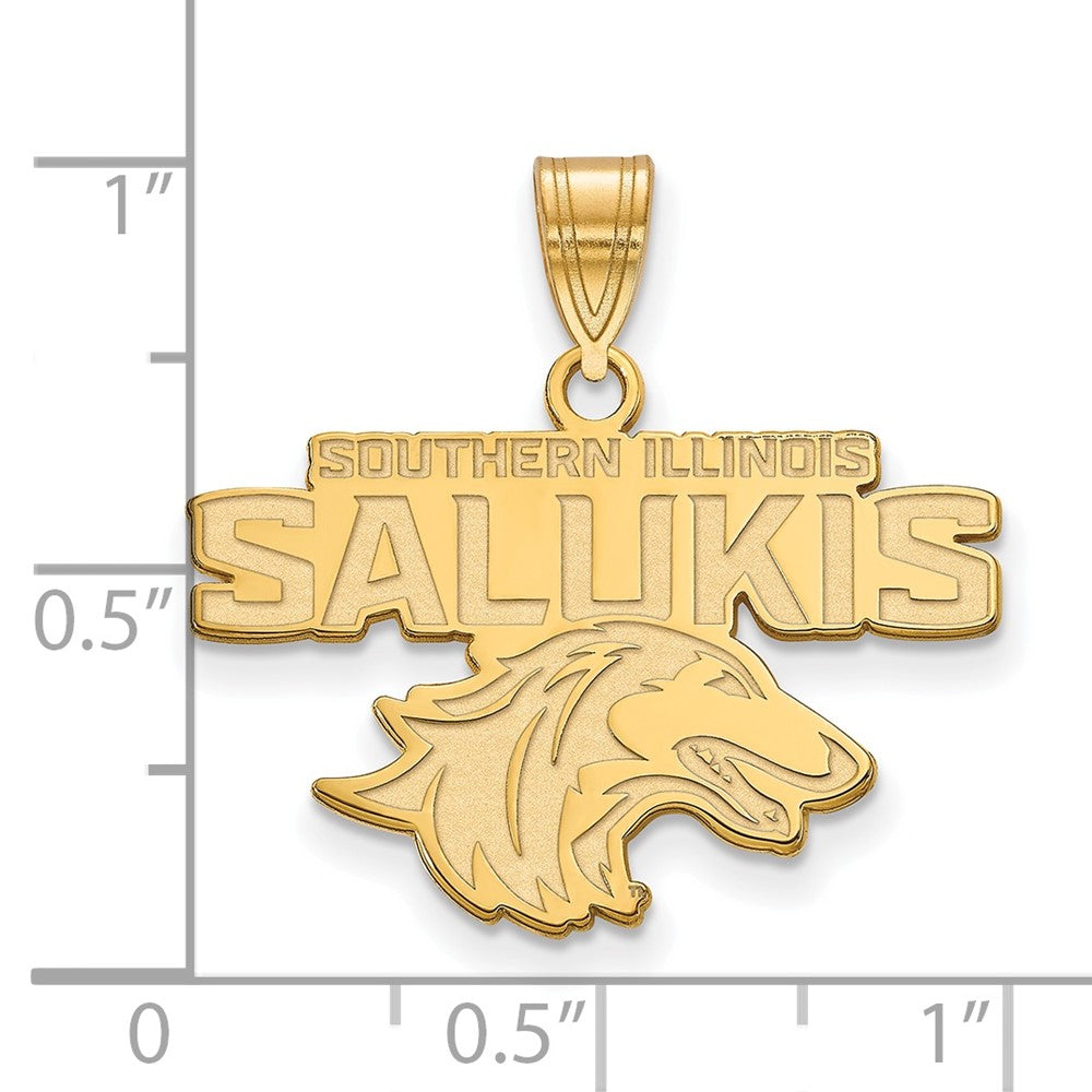 14k Gold LogoArt Southern Illinois University Salukis Medium Pendant