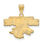 10k Gold LogoArt Southern Illinois University Salukis Medium Pendant