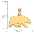 10k Gold LogoArt University of California Berkeley Bear Small Pendant