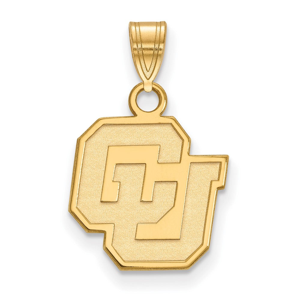 14k Gold LogoArt University of Colorado C-U Small Pendant