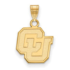 10k Gold LogoArt University of Colorado C-U Small Pendant