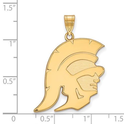 10k Gold University of Southern California Trojan Extra Large Pendant