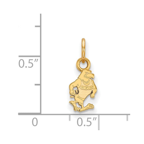 10k Gold LogoArt Georgia Southern University Eagle Extra Small Pendant