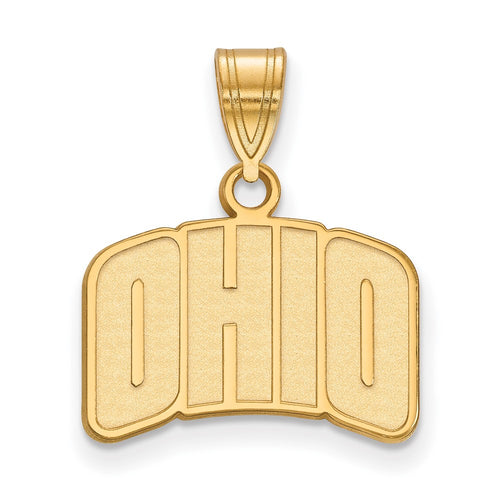 10k Gold LogoArt Ohio University Small Pendant