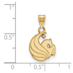14k Gold LogoArt University of Central Florida Pegasus Small Pendant
