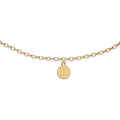Sterling Silver Gold-plated NHL LogoArt Boston Bruins 9 inch Anklet