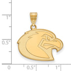 10k Gold LogoArt Marquette University Eagle Large Pendant