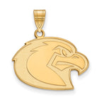 10k Gold LogoArt Marquette University Eagle Large Pendant