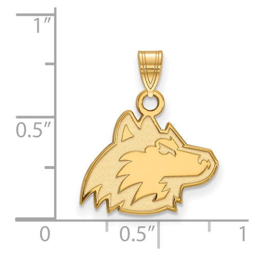 10k Gold LogoArt Northern Illinois University Huskie Small Pendant