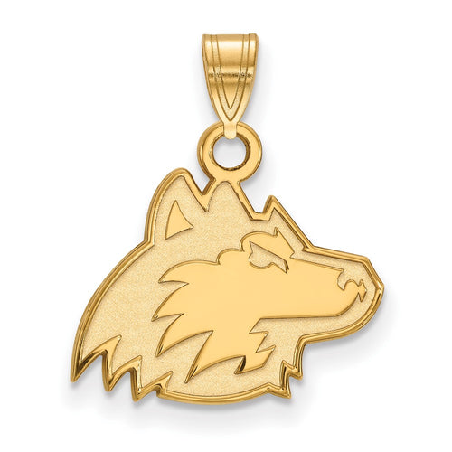 10k Gold LogoArt Northern Illinois University Huskie Small Pendant