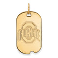 14k Gold LogoArt The Ohio State University Small Dog Tag Pendant