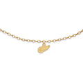 Sterling Silver Gold-plated NHL LogoArt Detroit Red Wings 9 inch Anklet