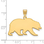 10k Gold LogoArt University of California Berkeley Bear Large Pendant