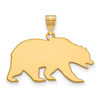 10k Gold LogoArt University of California Berkeley Bear Large Pendant