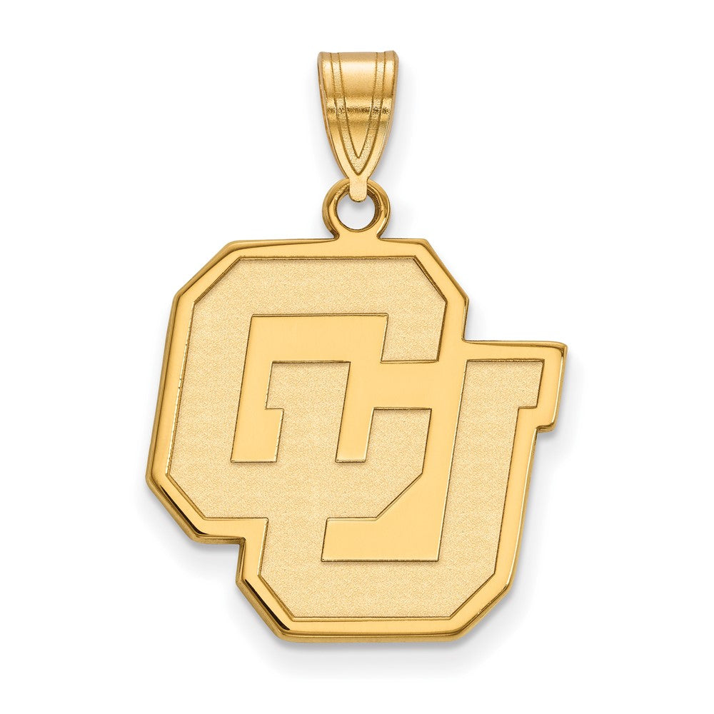 10k Gold LogoArt University of Colorado C-U Large Pendant